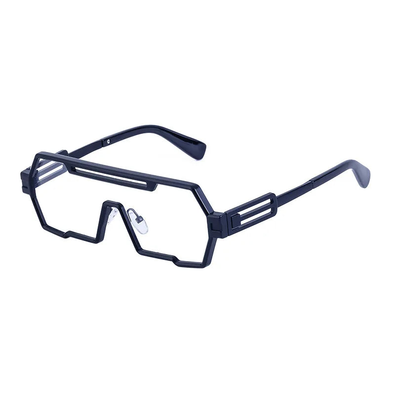 One-Piece Oversized Vintage Square Sunglasses For Unisex-SunglassesCraft