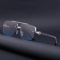 Semi-Rimless Square Gradient Sunglasses For Unisex-SunglassesCraft