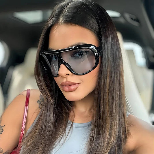 2025 Vintage Oversized Shield Sunglasses For Men and Women-SunglassesCraft