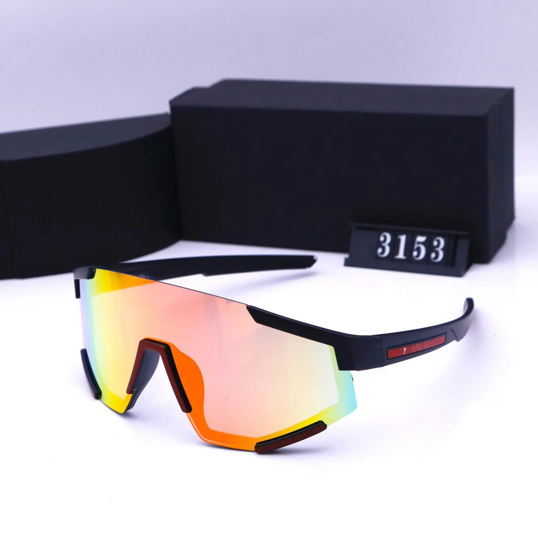 Sporty Oversized Shield Sunglasses For Unisex-SunglassesCraft