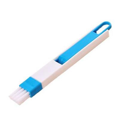 2 in 1 Multi-Function Plastic Window Slot Keyboard Wardrobe Dust Removal Cleaning Brush