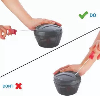 Manual 2 in 1 Compact & Powerful Hand Held Vegetable Chopper/Blender