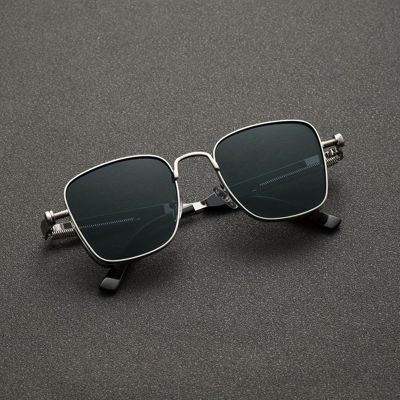 Steampunk Chic Square Frame Sunglasses – Retro Fashion for All