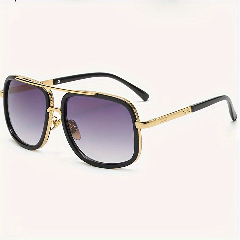 Fashion Double Beam Frame Glasses – Unisex Sunglasses with Anti-Glare Protection