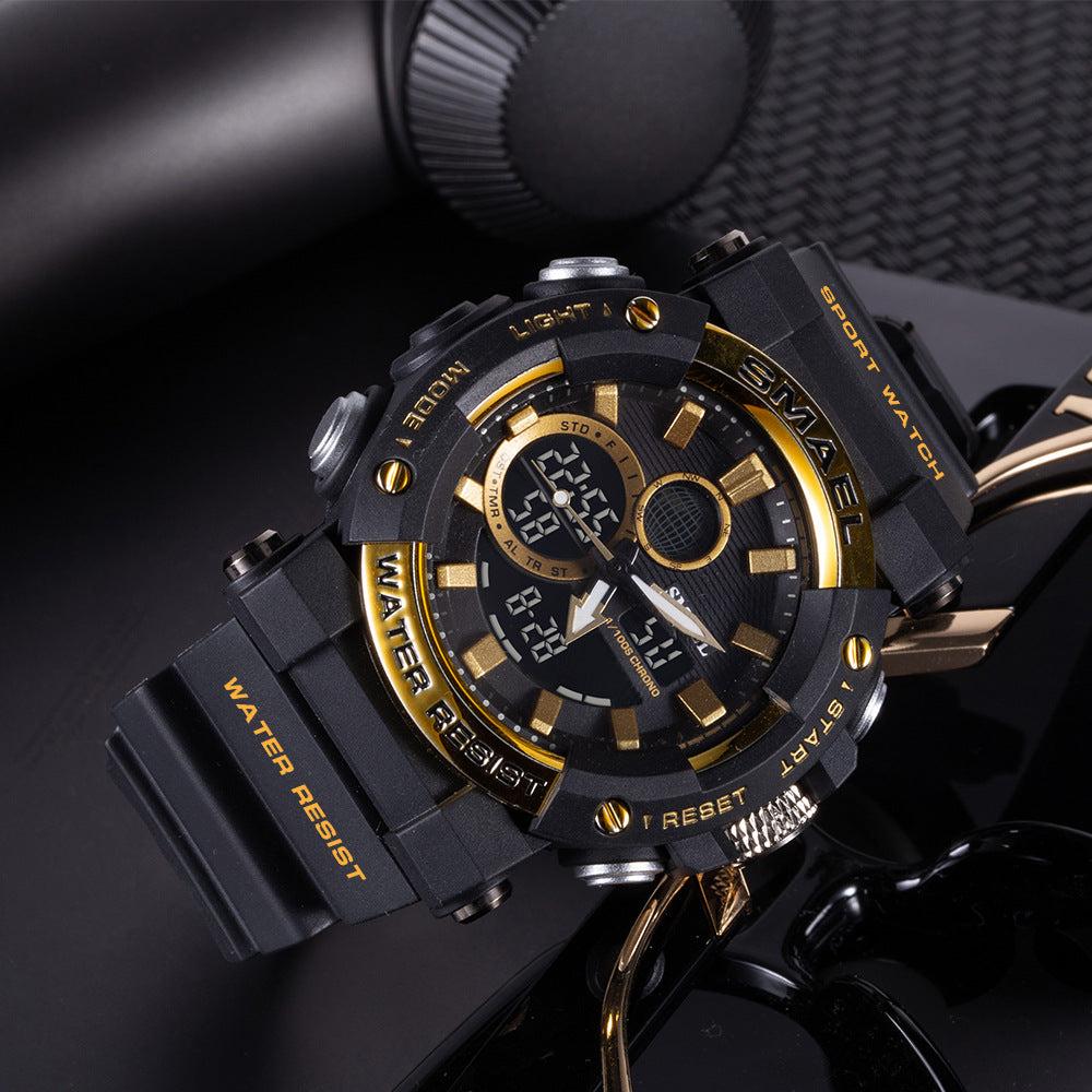 SMAEL Multifunctional Waterproof Analog Digital Watch For Men 8048
