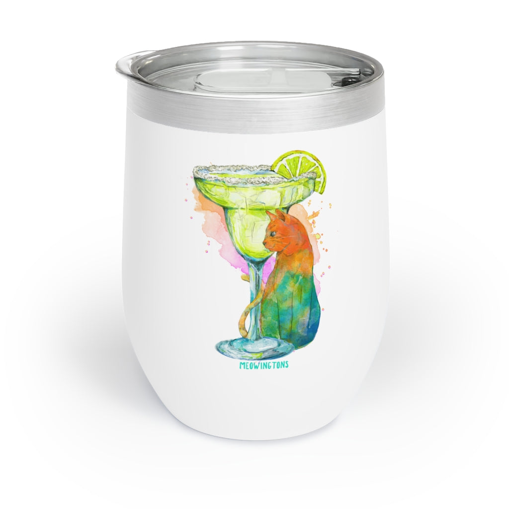Cats and Cocktails Margarita Wine Tumbler