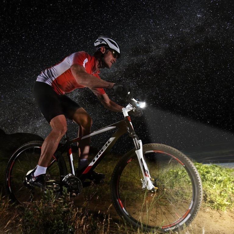 Rechargeable Bicycle LED Bright Light with Horn Speaker