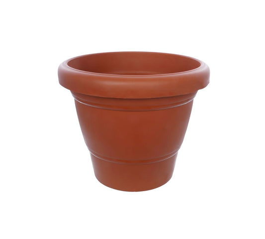 Garden Heavy Plastic Planter Pot/Gamla 6 inch (Brown, Pack of 1, Small) 