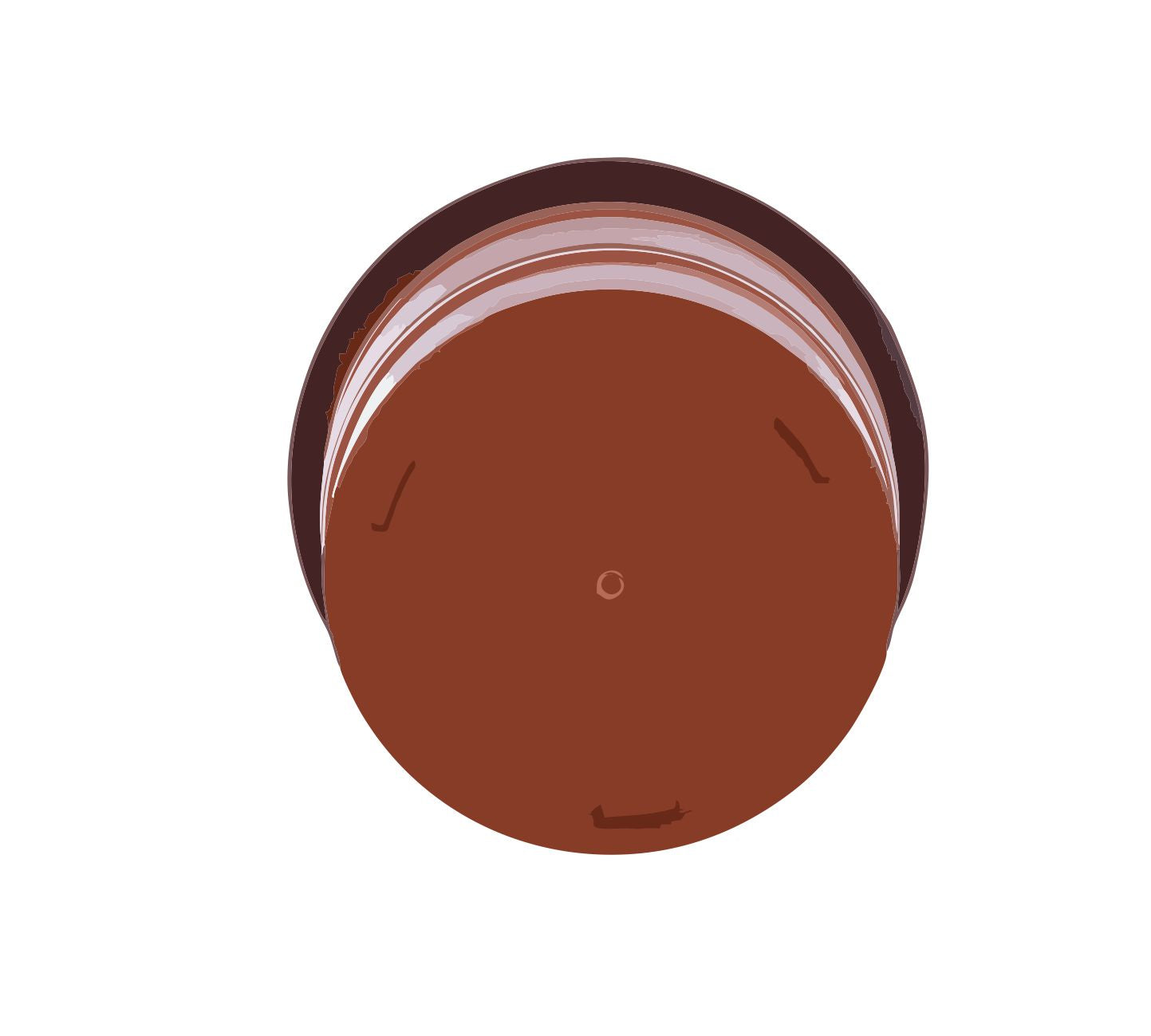 Garden Heavy Plastic Planter Pot/Gamla 6 inch (Brown, Pack of 1, Small) 