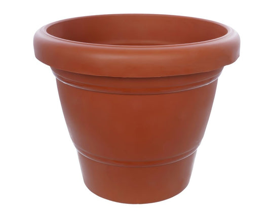 Garden Heavy Plastic Planter Pot/Gamla 8 inch (Brown, Pack of 1,Medium ) 