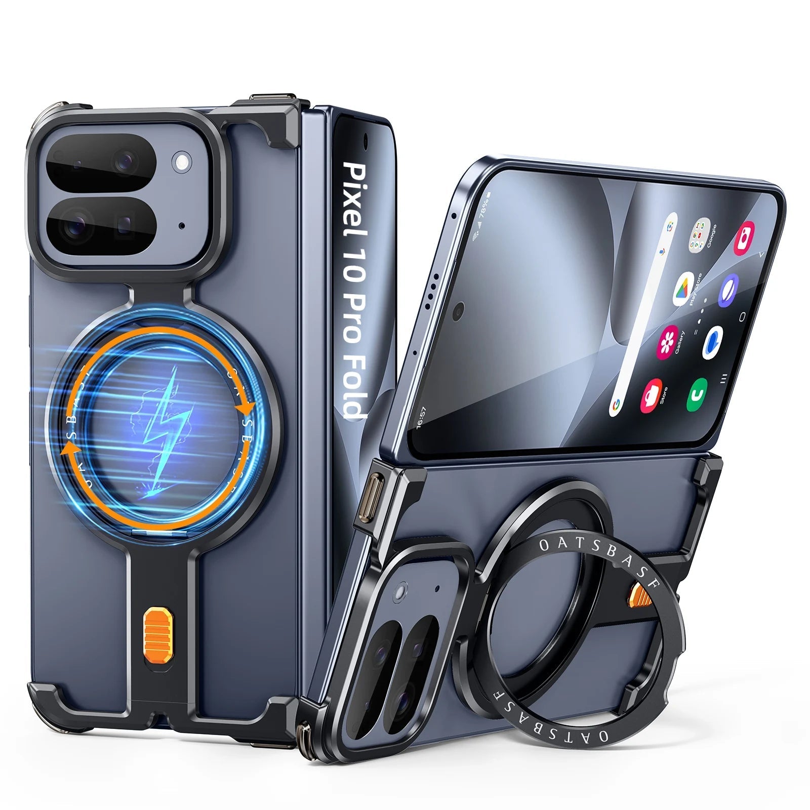 Aluminum Metal Case With 360°Rotation Stand