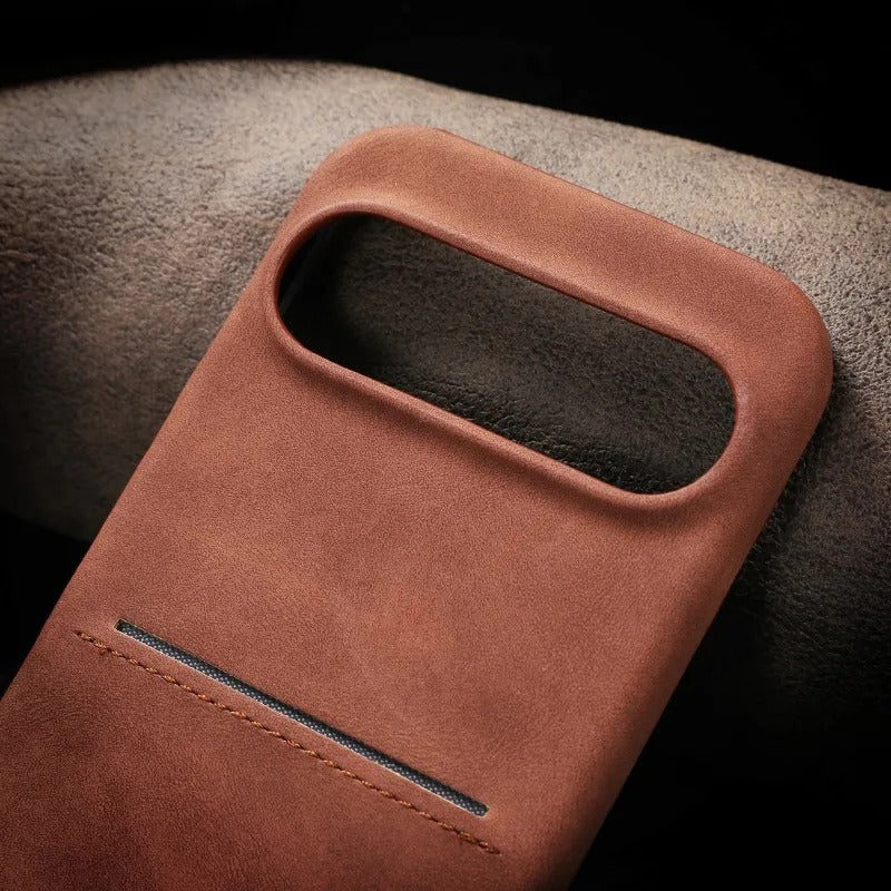Wallet Pocket Leather Case - Brown