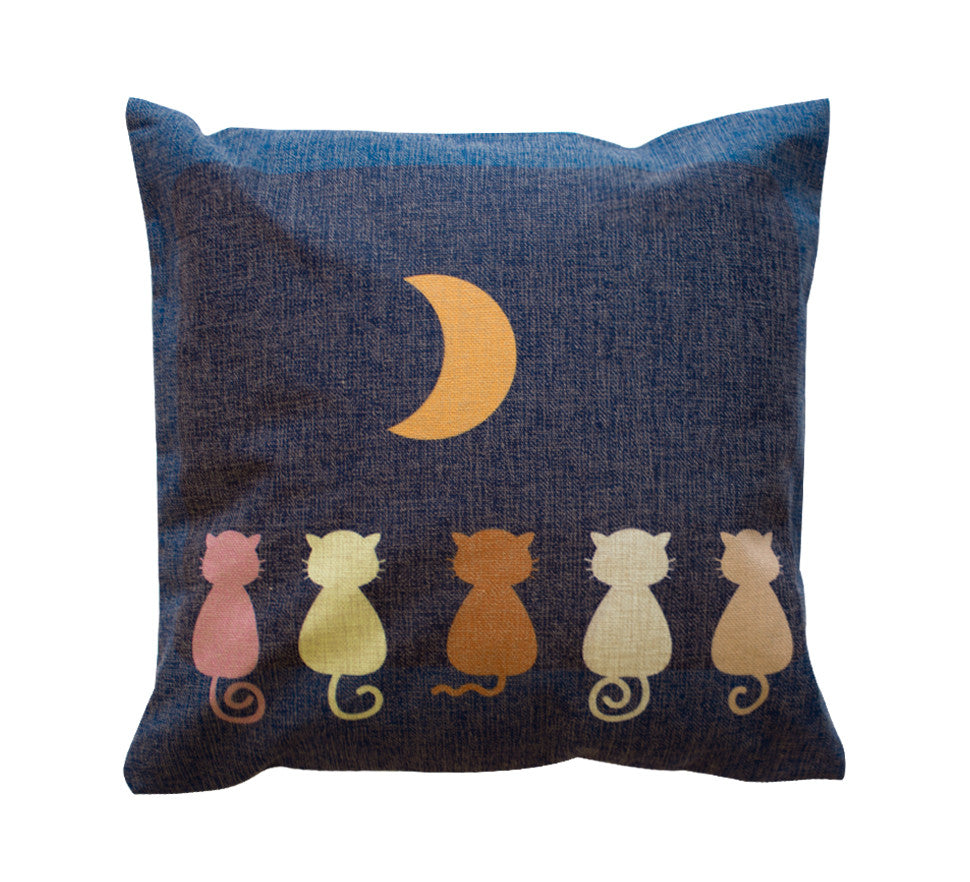 Moon Gaze Toss Pillow Cover