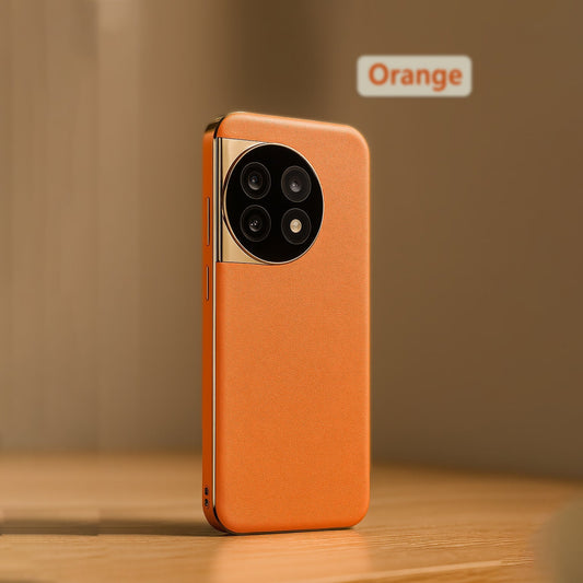 Lux Chorme Edge Leather Case