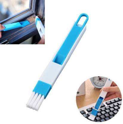 2 in 1 Multi-Function Plastic Window Slot Keyboard Wardrobe Dust Removal Cleaning Brush