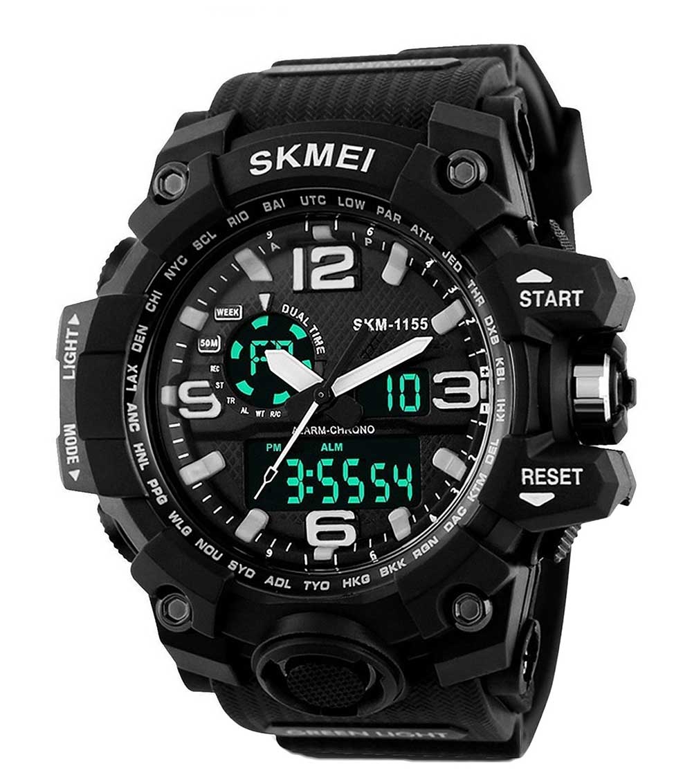 1155 Analog Digital Wrist watch For Men, Boys