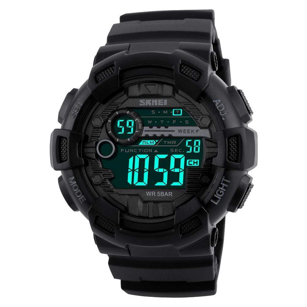 Skmei 1243 Original Digital waterproof Sports wrist watch Chronograph for Boys For Men