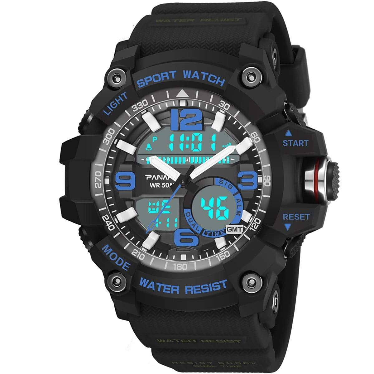 Panars 8010 Analog Digital Round Sports watch for Men
